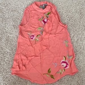 2/$10 ASOS Embroidered Halter Top